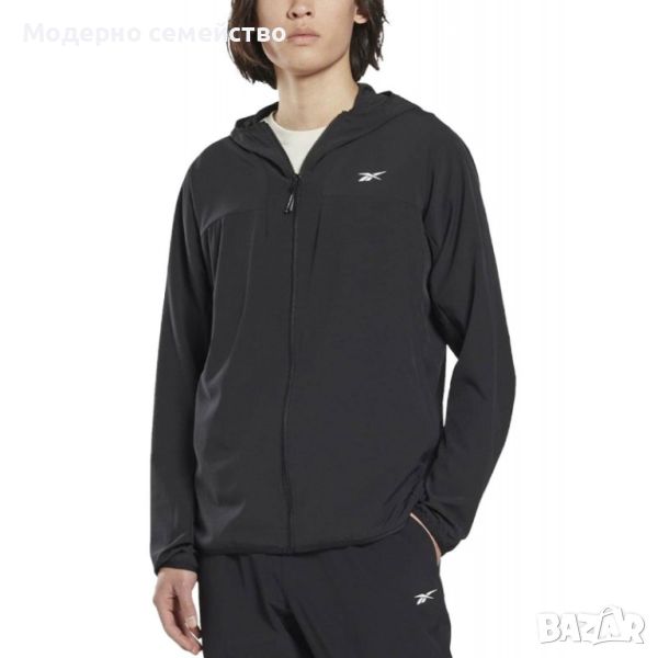 Мъжко спортно яке reebok dynamax woven windbreaker black, снимка 1