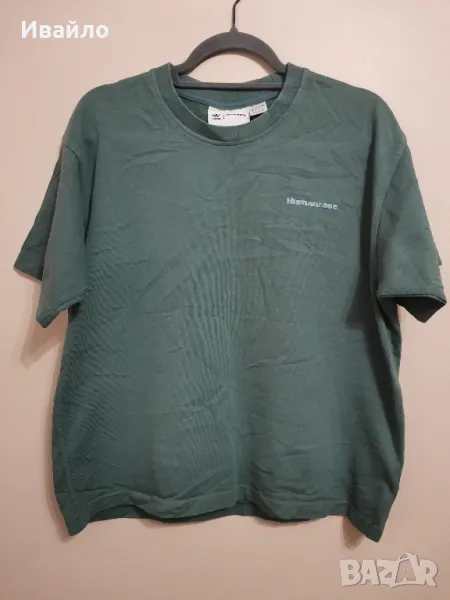 Adidas x Pharrell Williams Basics T-Shirt 'Hazy Emerald' 

, снимка 1