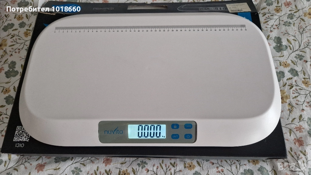 Дигитална бебешка везна Nuvita, снимка 1