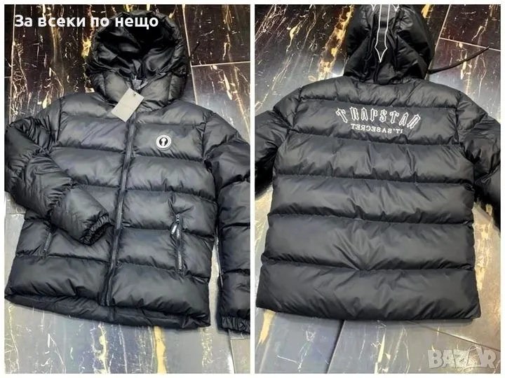 Мъжко черно зимно яке Trapstar Код D1157, снимка 1