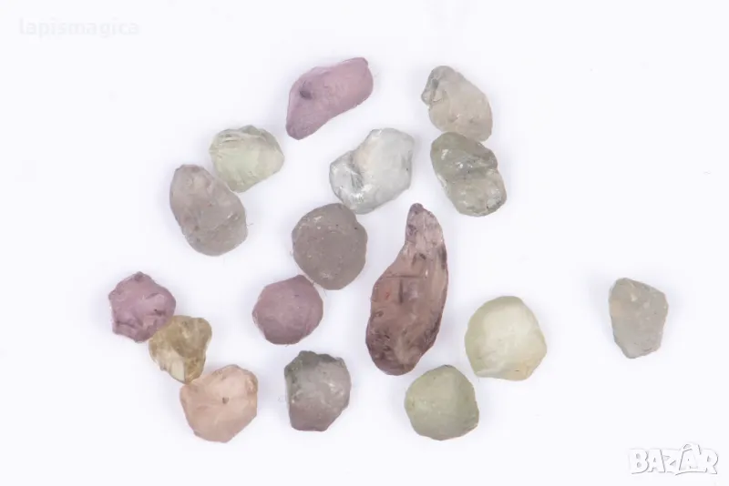 16 броя сапфири 5.22ct нетретирани кристали #7, снимка 1