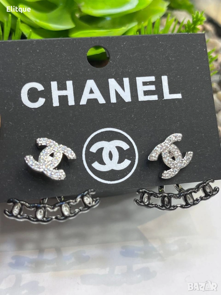 обеци от висококачествена стомана chanel , снимка 1