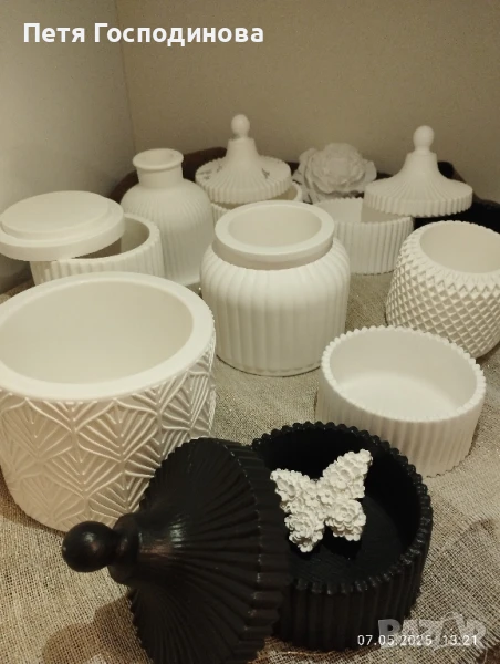 Гипсокерамични отливки и съдчета, снимка 1
