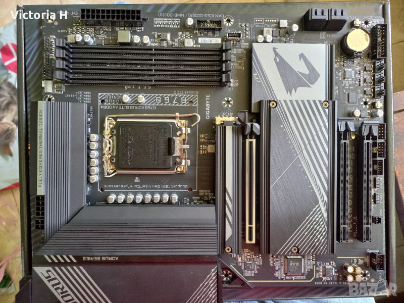 дъно за компютър Intel motherboard B760 AORUS ELITE AX DDR4, снимка 1