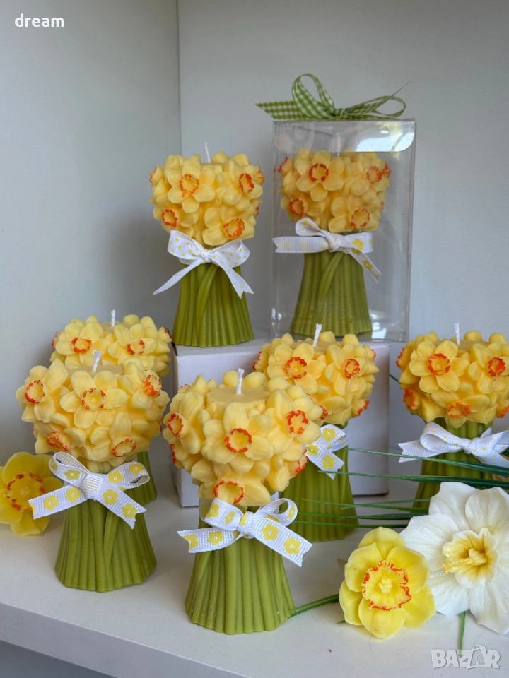 Соева свещ”Нарциси”, снимка 1