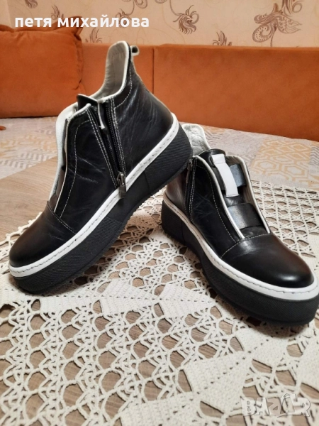 Дамски боти естествена кожа , снимка 1