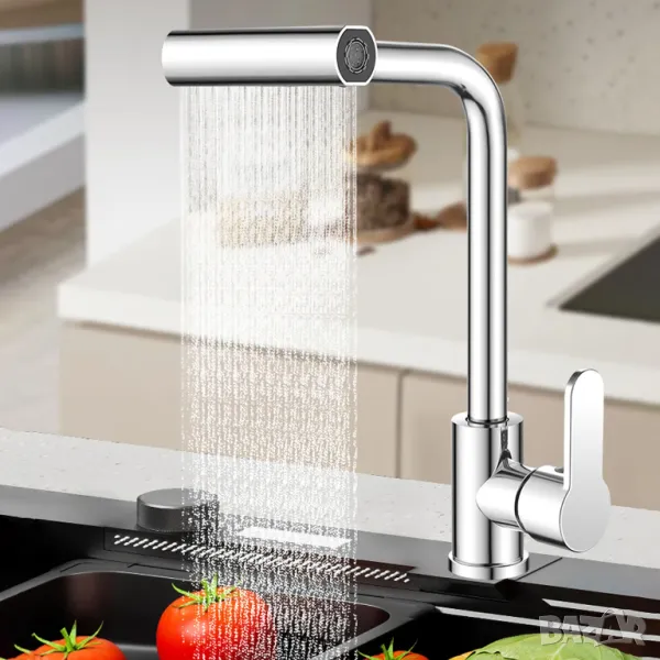 🚰 4 в 1 Кухненски смесител – Перфектният помощник в кухнята! 🔄, снимка 1