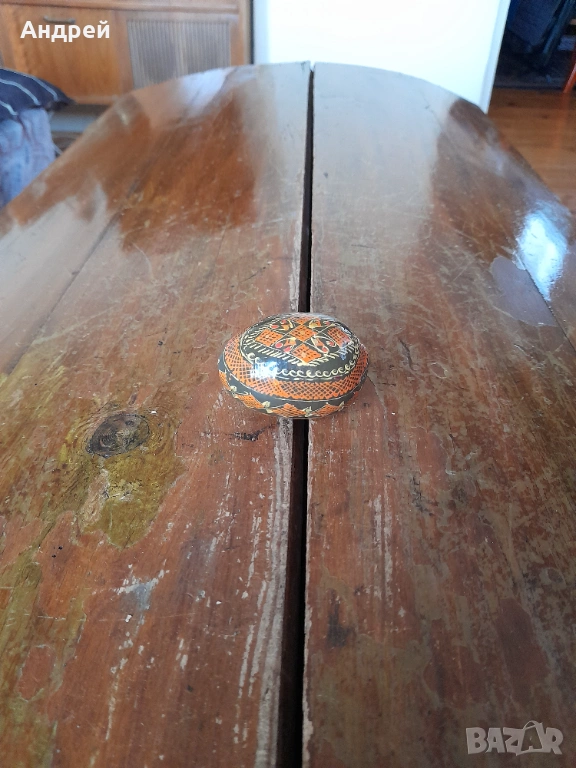 Старо дървено яйце #11, снимка 1