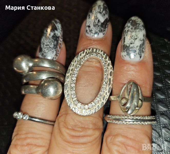 Сребърни пръстени 925, снимка 1