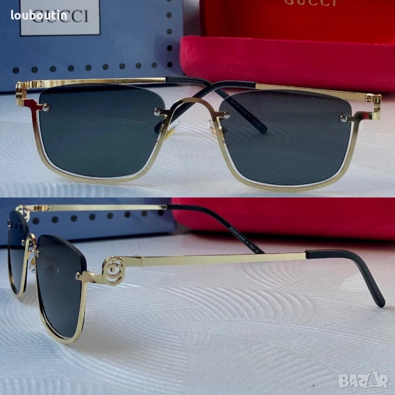 GUCCI 1:1 дамски слънчеви очила правоъгълни 4 цвята, снимка 1
