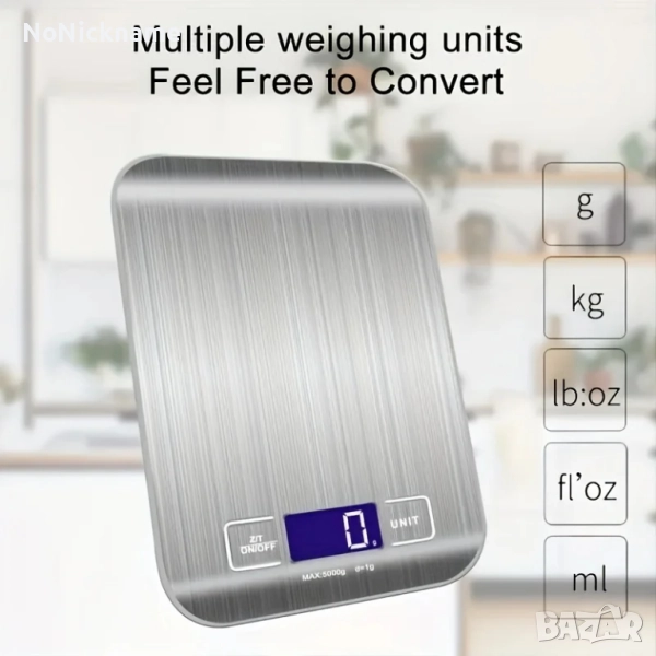 10кг Кухненска везна кантар неръждаема стомана прахоустойчива и водоустойчива автоматично изключване, снимка 1