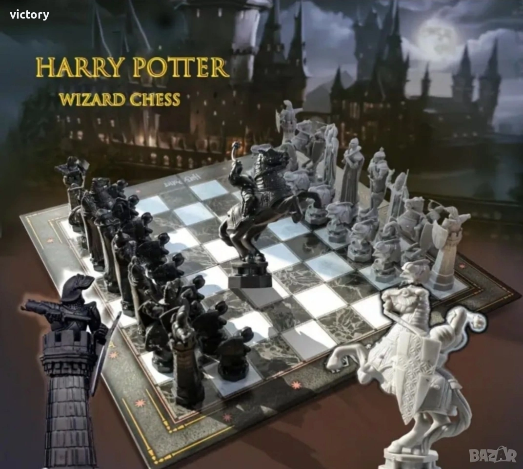 Игра шах The Noble Collection Harry Potter Wizard Chess Set, снимка 1