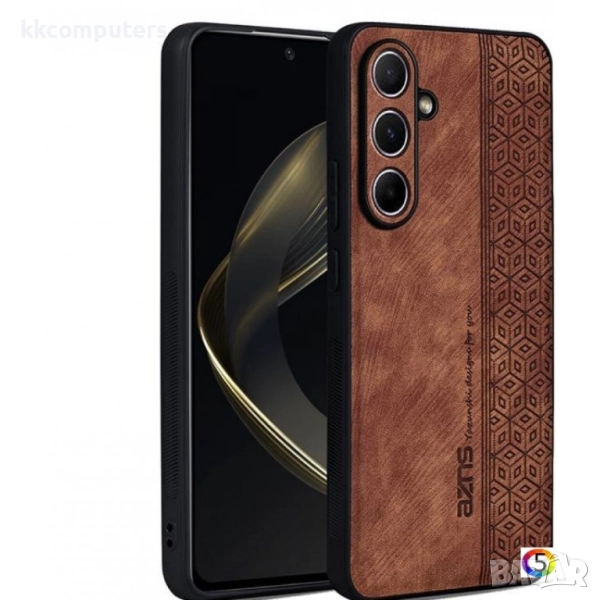 Samsung Galaxy S25 FE AZNS Удароустойчив Кожен Калъф и Протектор, снимка 1