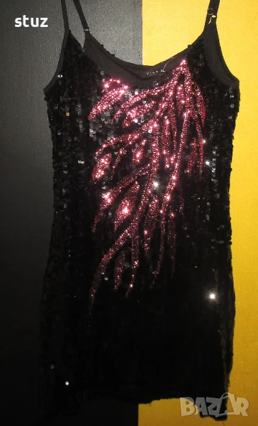 Ефирна Топ рокля, черна, снимка 1