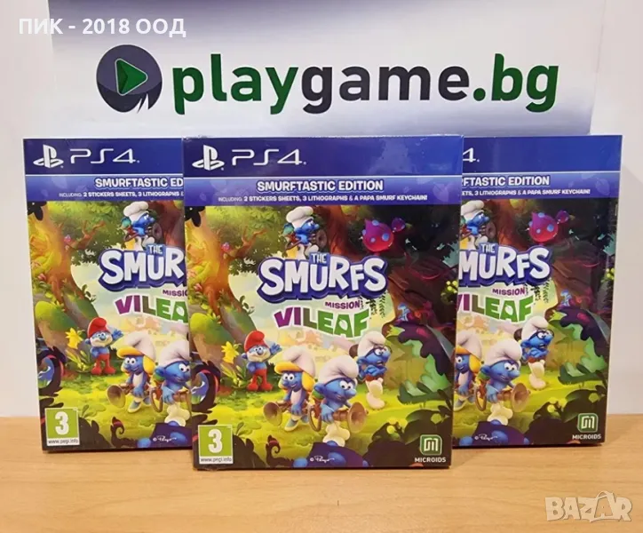Чисто нова игра The Smurfs:Mission Vileaf за PS4, снимка 1