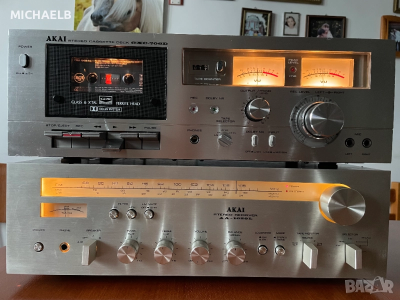Продавам дек AKAI-GXC 706 D и ресийвър AKAI-AA 1020 L, снимка 1