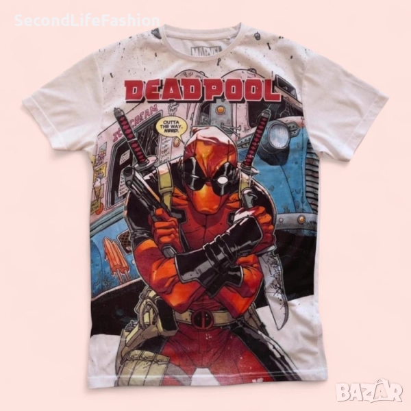 Мъжка тениска Marvel Deadpool Primark, размер XS, снимка 1