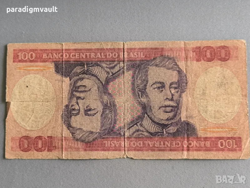 Банкнота - Бразилия - 100 крузейро | 1985г., снимка 1