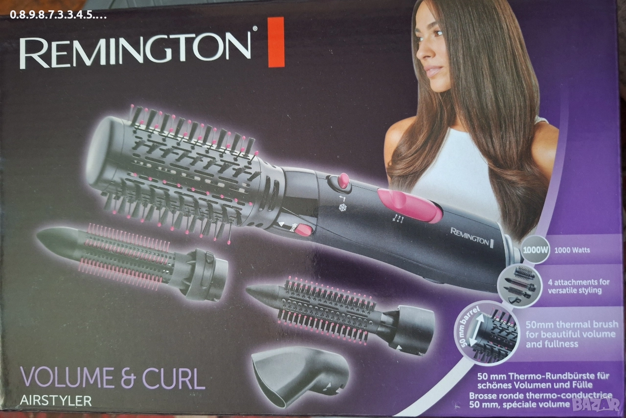 1000 вата Еър стайлър с 4 приставки на Remington , снимка 1