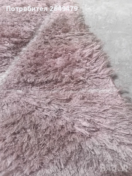 Продавам килим розов с ресни 145x75 см, снимка 1