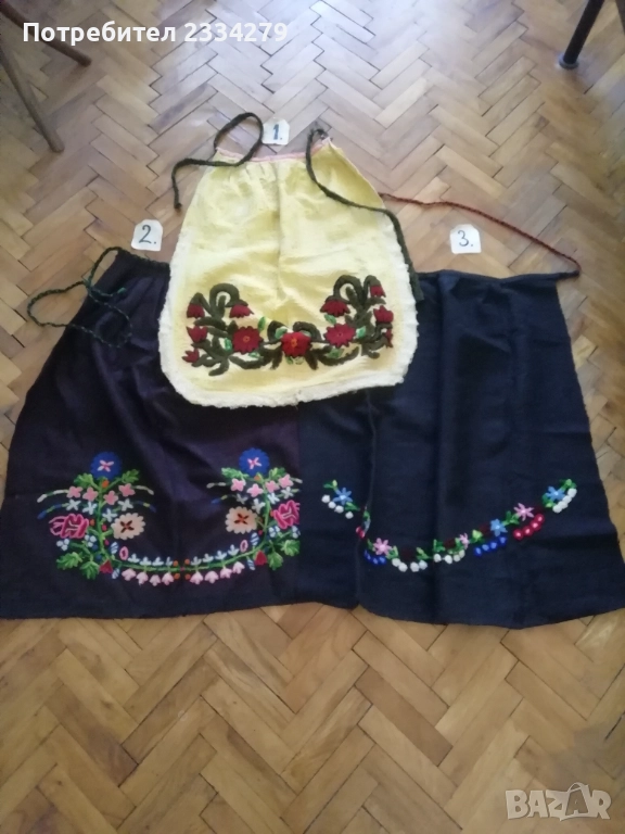 Стари автентични тракийски престилки от Старозагорския-Ямболския край. , снимка 1