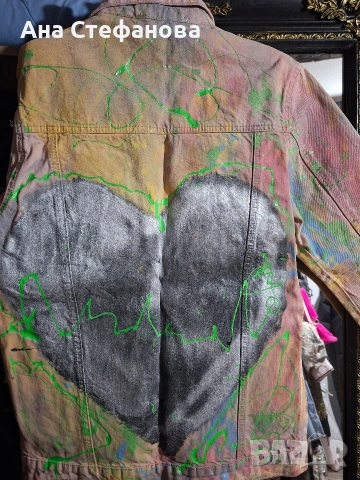 Ръчно рисувано яке Djofra, снимка 4 - Якета - 53904482