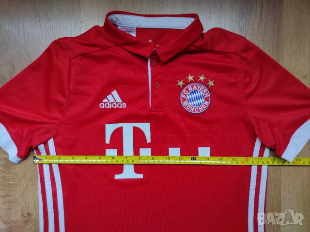 Bayern Munchen / Adidas - футболен екип на Bayern Munich , Байерн Мюнхен, снимка 3 - Детски тениски и потници - 51895767