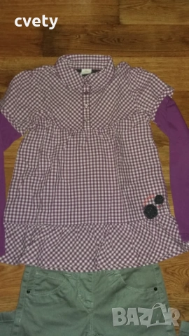 Като нови дънки Esprit и страхотна блуза за ръст 134 , снимка 5 - Детски панталони и дънки - 54166747