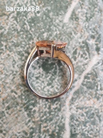 Красив сребърен пръстен с Циркони, снимка 5 - Пръстени - 45300606