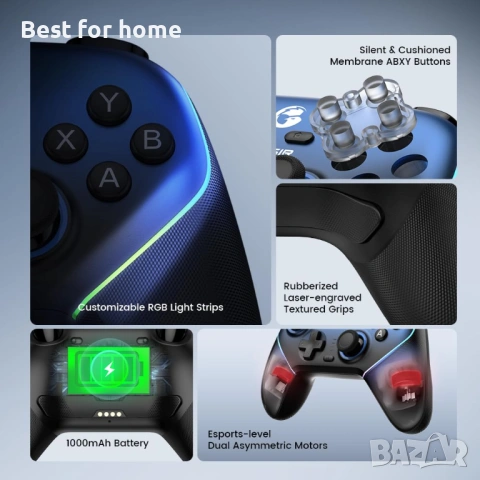 Безжичен геймърски контролер GameSir Super Nova за PC/Switch/Switch 2/iOS/Android, снимка 5 - Джойстици и геймпадове - 53755359