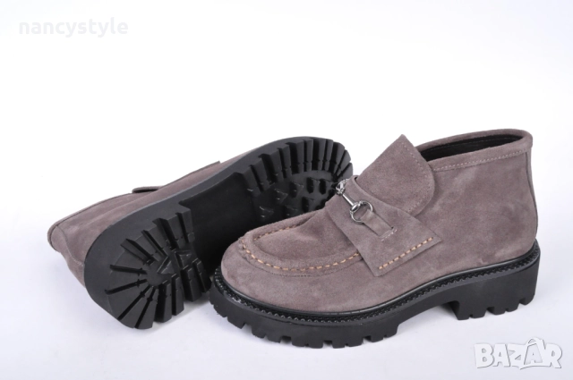 НОВО! Дамски мокасини - Велур - Два цвята, снимка 9 - Дамски боти - 52660005