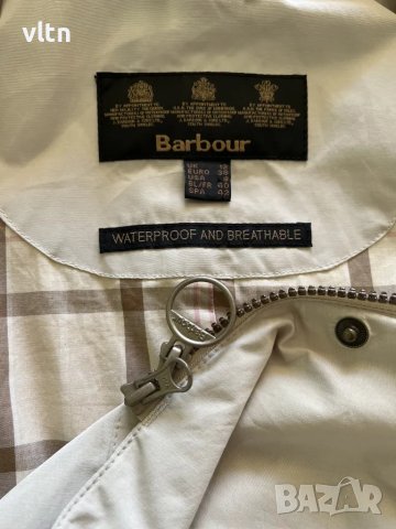 BARBOUR COTTON TOUCH HAMPSHIRE Дамско яке водустойчиво рз 12/M, снимка 8 - Якета - 47971319