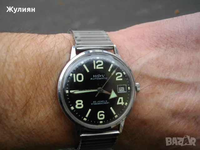 КОЛЕКЦИОНЕРСКИ ЧАСОВНИК H-D-V AUTOMATIC, снимка 8 - Антикварни и старинни предмети - 47982220