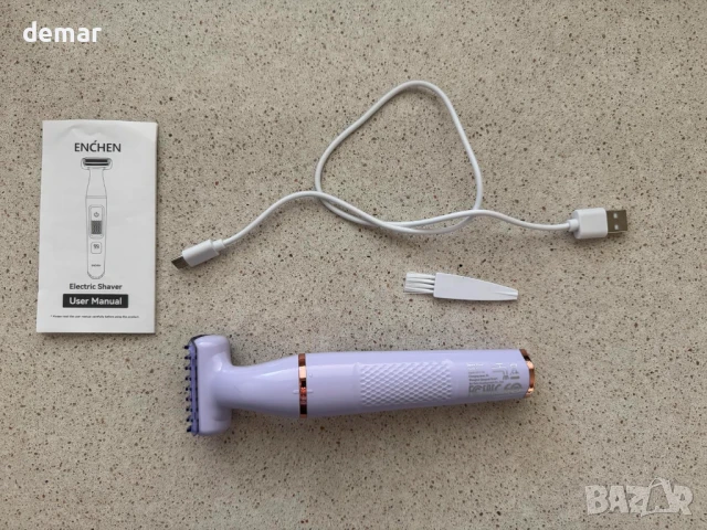 Електрически тример DmgicPro за жени, водоустойчив, безжичен, презареждащ се с USB-C, снимка 9 - Електрически самобръсначки - 50965748