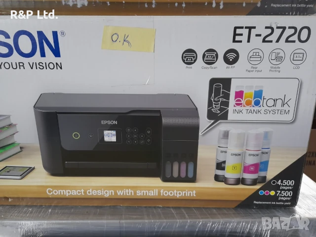 ЧИСТО НОВИ Epson Еcotank 2720,2850,2856 ,4700 , 4810(300лв) 2825 Wi Fi, снимка 7 - Друга електроника - 50890047