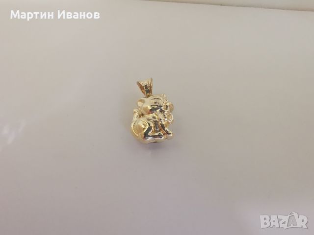 Златна висулка коте , снимка 3 - Колиета, медальони, синджири - 45450215