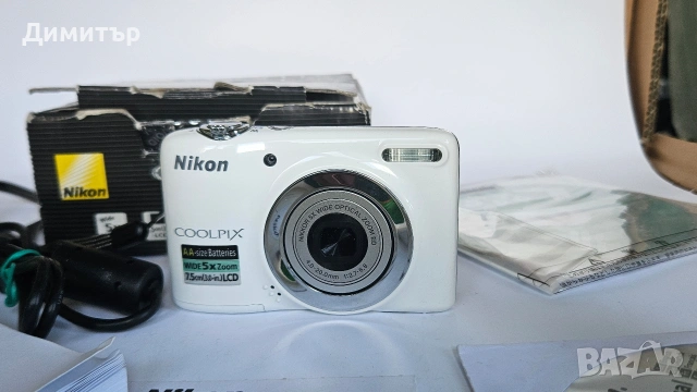 дигитален фотоапарат Nikon Coolpix L25 10mp digital photo camera 5x wide zoom , снимка 14 - Фотоапарати - 53411359