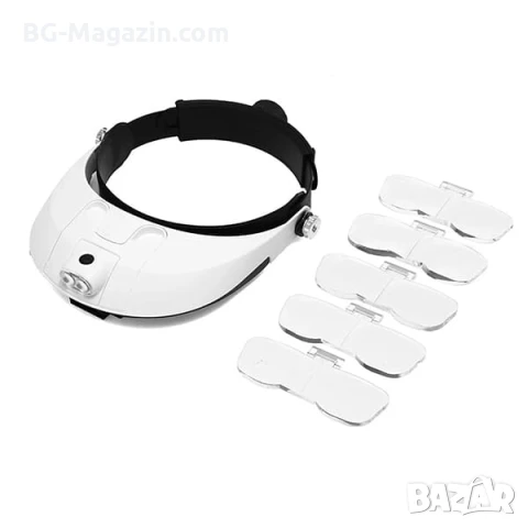 Мощна увеличителна LED лупа за глава с лед осветление за четене гоблени бродиране шиене бродерия, снимка 10 - Други инструменти - 50919305