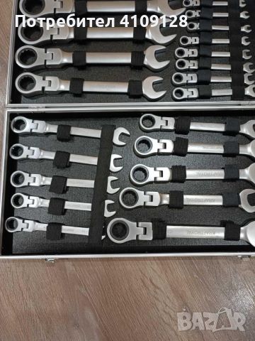 Немски гаечни ключове с тресчотка, снимка 2 - Ключове - 45724112