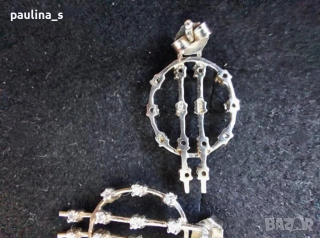 Два различни чифта / Масивни сребърни обеци на щифт / проба 925 , снимка 11 - Обеци - 26738847