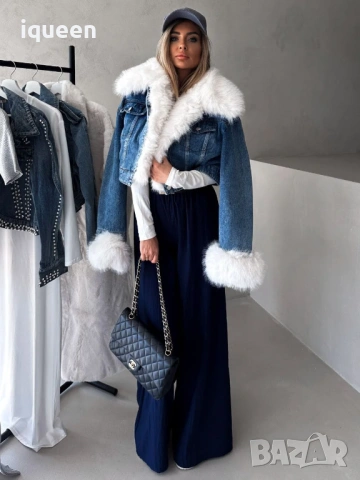 Красиво яке с пух, снимка 2 - Якета - 53395781