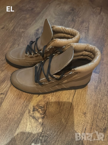 Зимни кожени обувки 