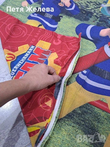 Детско спално бельо SAM FEUERWEHRMANN/оргинален/-100% памук , снимка 4 - Спално бельо и завивки - 53424341