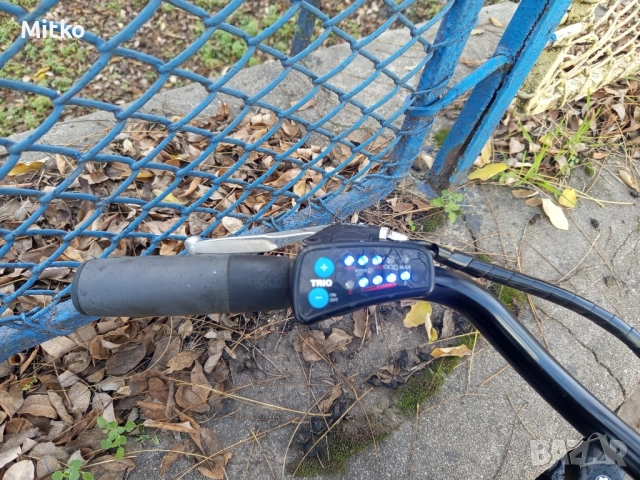 28 цола електрически алуминиев велосипед с 7 скорости усилени капли амортисьори предни като нов, снимка 3 - Велосипеди - 52547876