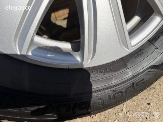 Оригинални алуминиеви джанти с летни гуми за Audi 5x112 16 цола , снимка 6 - Гуми и джанти - 53817012