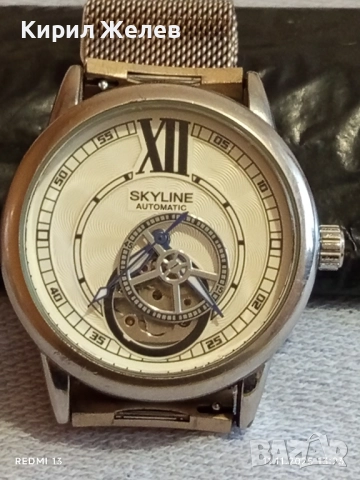 Фешън модел дамски часовник SKULINE AUTOMATIC стилен дизайн 51440, снимка 5 - Дамски - 52375578