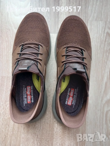 Мъжки полукожени обувки Skechers Slip-ins