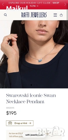 Дамско колие Swarovski, снимка 5 - Колиета, медальони, синджири - 53286672