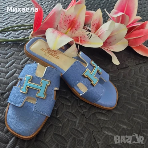 Топ Модел 💖 Дамски Чехли HERMES , снимка 6 - Чехли - 50918487