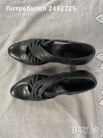 Обувки кожени черно 36 номер ноао, снимка 2 - Дамски обувки на ток - 45917467